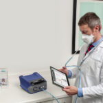 Healthcare worker using PortaCount